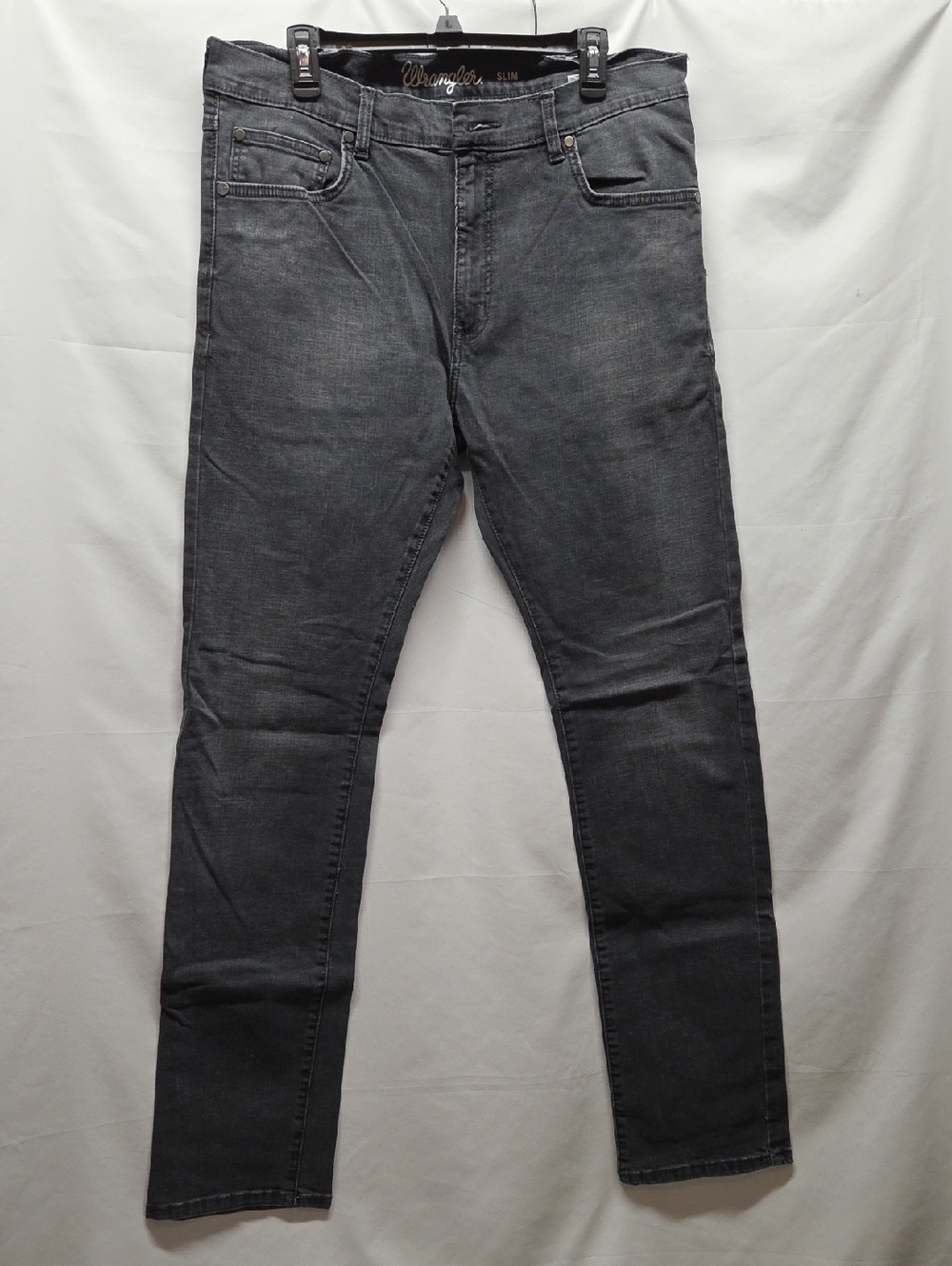 Wrangler Slim Men's Dark Gray Stretch Jeans